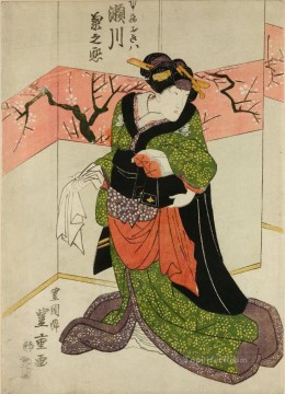 瀬川菊之丞おきわ 1825年 歌川豊国 日本人 Oil Paintings